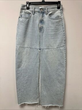 Just black long jean skirt medium